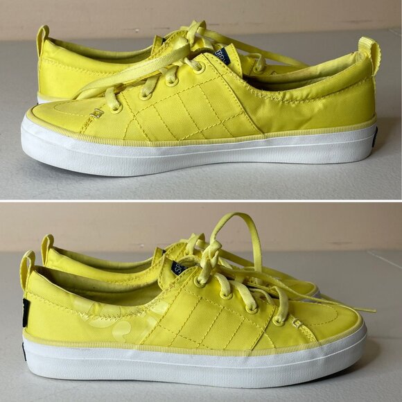 Sperry Yellow Bionic Sneakers Sample Shoes Size 7 - Picture 3 of 15